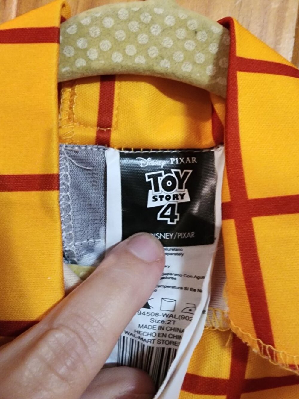 Toy Story 4 Woody Costume Hat included Size 2T AS IS - Picture 5 of 6